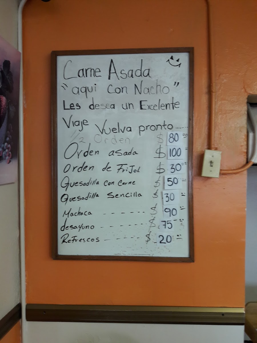 Carne Asada Aqui Con Nacho Menu - Image 3